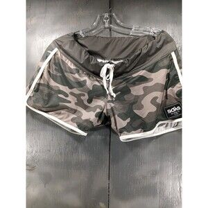 Soas Gym Trunks Women Green Camouflage Strap New! Small
